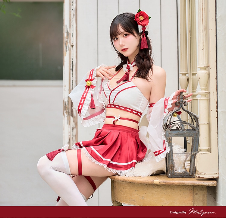 即日発送】ブルーム巫女コスランジェリー《ハロウィンコスランジェリー