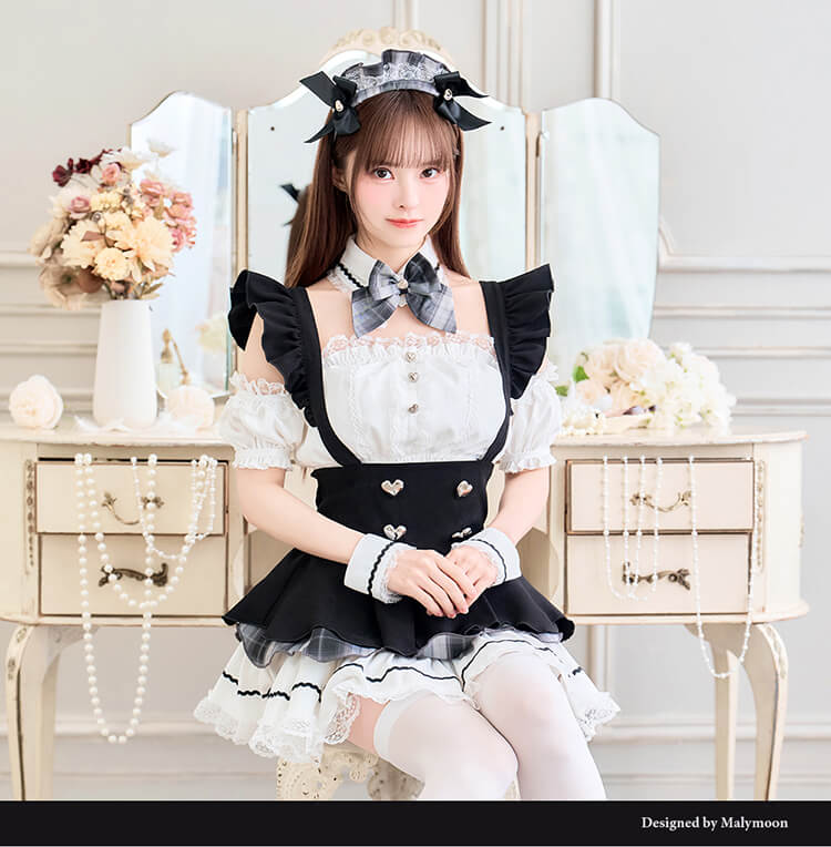 即日発送】【藤咲凪着用】ロイヤルブラックヒロインメイド《オリジナル