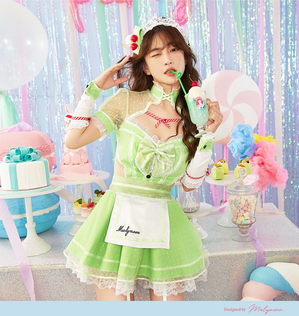 即日発送】ジューシードリンクメイド《ハロウィンコスプレ5点セット