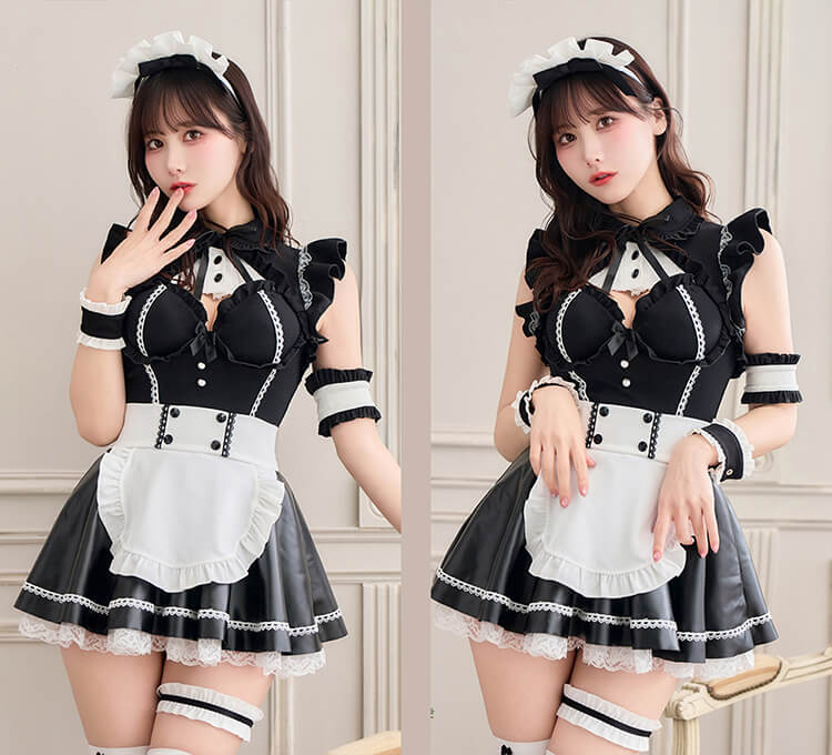 即日発送】ロココノワールレザーメイド2TYPE《オリジナルコスプレ7-8点