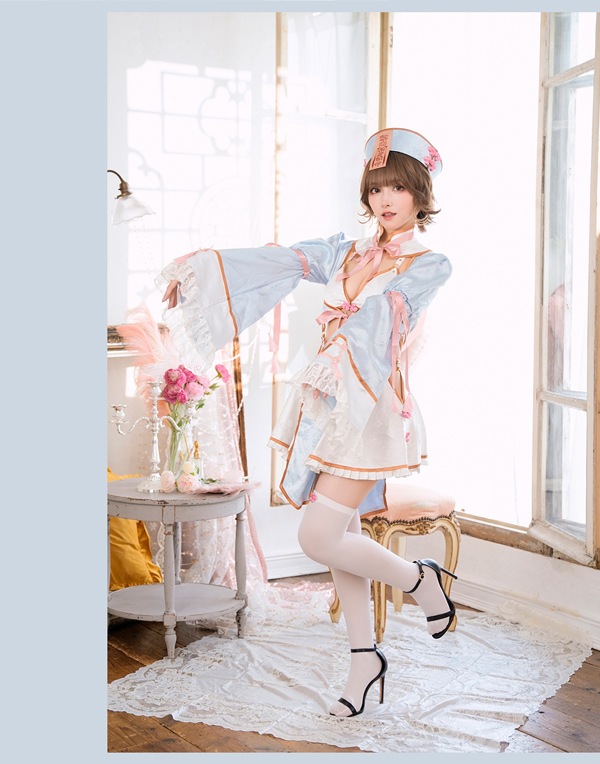 ネイビーは予約】セクシーレースキョンシー《ハロウィンコスプレ6点