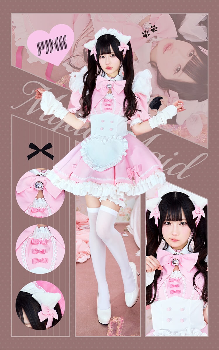 即日発送】ラブデコレイトミャオメイド《オリジナルコスプレ11点セット