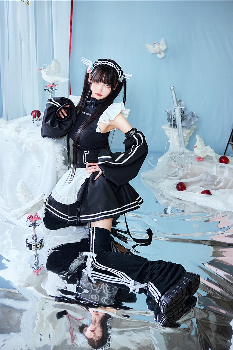 即日発送】サイバーラインストリートメイド《オリジナルコスプレ10点