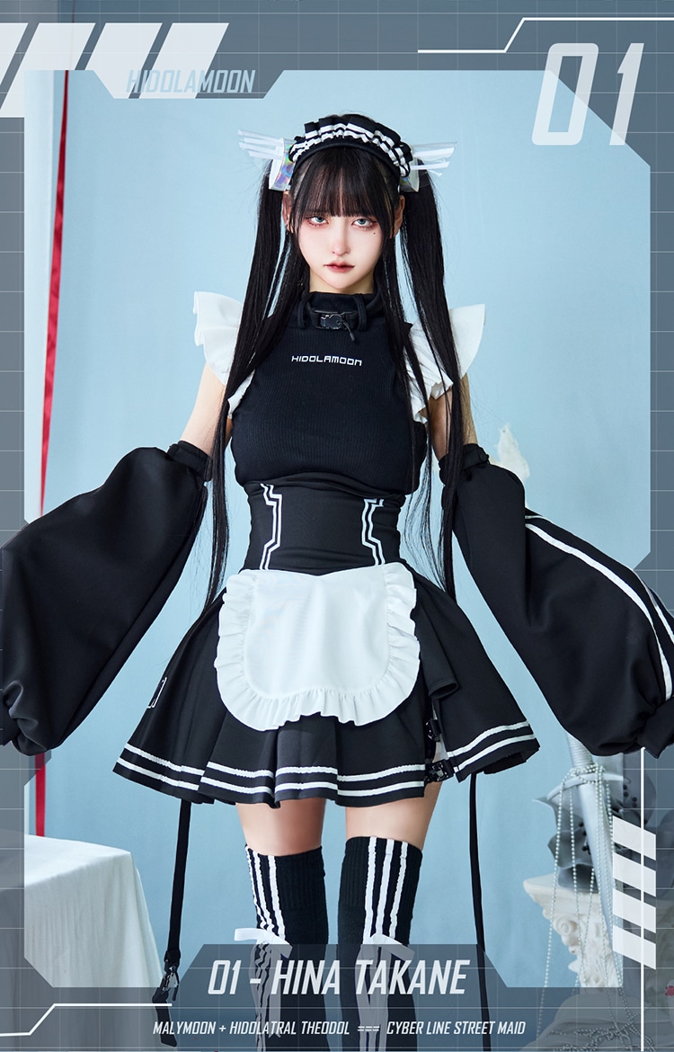 即日発送】サイバーラインストリートメイド《オリジナルコスプレ10点