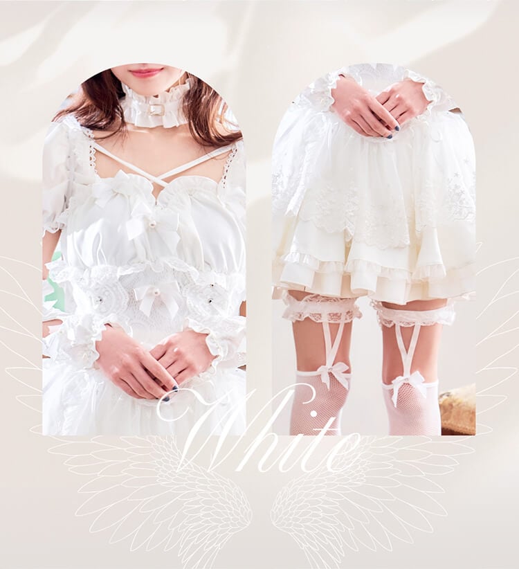 ホワイトは予約】【札幌コレクション着用】【藤咲凪着用】ゴシック