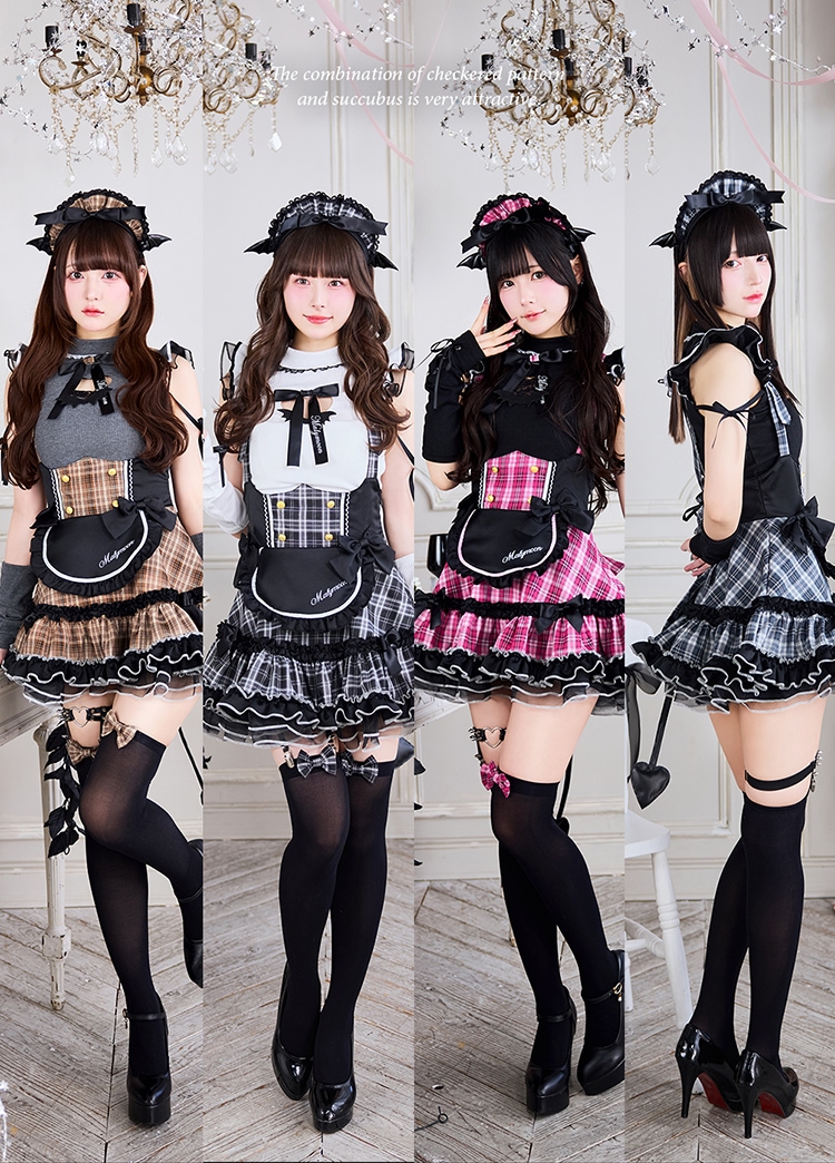 即日発送】【きゅるりんってしてみて着用】ガーリーロックサキュバス