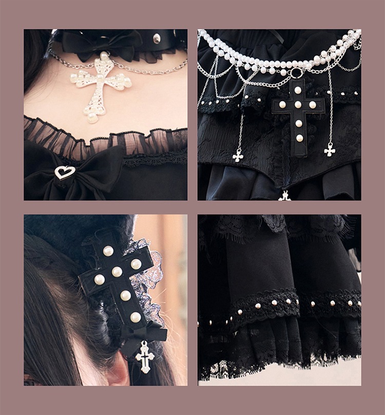 即日発送】【Mumei着用】シスタークロスパールキャット《ハロウィン