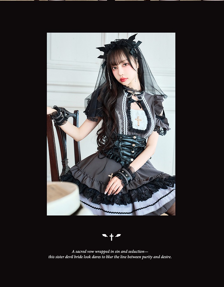 即日発送】【中村里砂着用】ゴシックデビルシスター《オリジナル