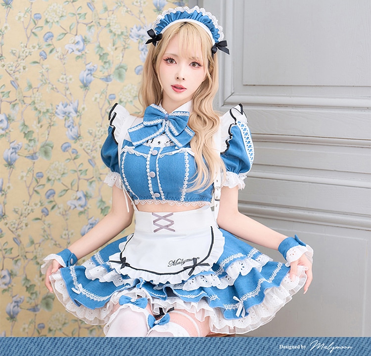 即日発送】シュガーブルーサスペンダーデニムメイド《ハロウィン