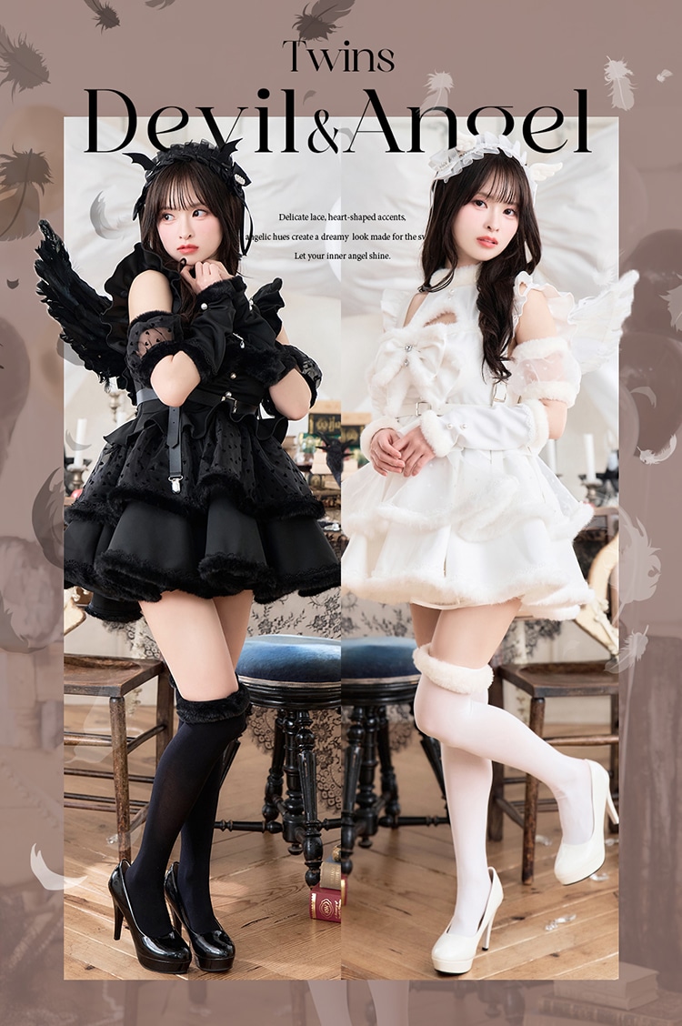 即日発送】【藤咲凪着用】《エンジェル&デビル》ホイップリボンドレス
