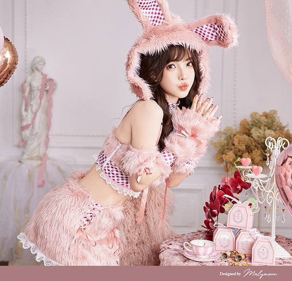 即日発送】テディバニーギンガムファーセットアップ《ハロウィン