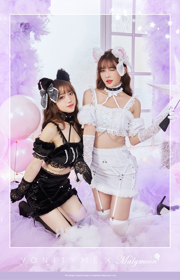 即日発送】レースアップハーネスキャット《ハロウィンコスプレ10点