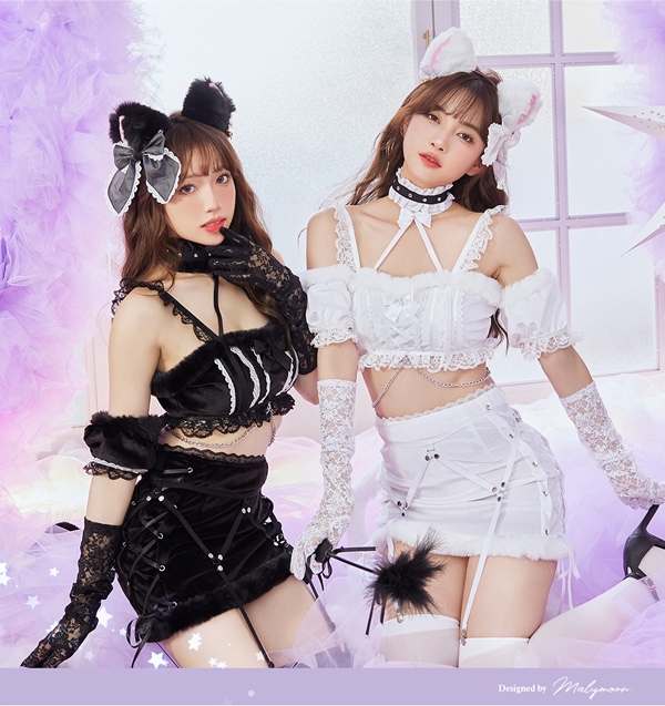 即日発送】レースアップハーネスキャット《ハロウィンコスプレ10点