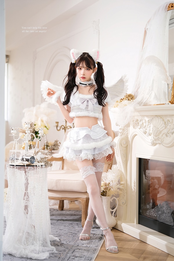 即日発送】ドーリーキティエンジェル《ハロウィンコスプレ8点セット