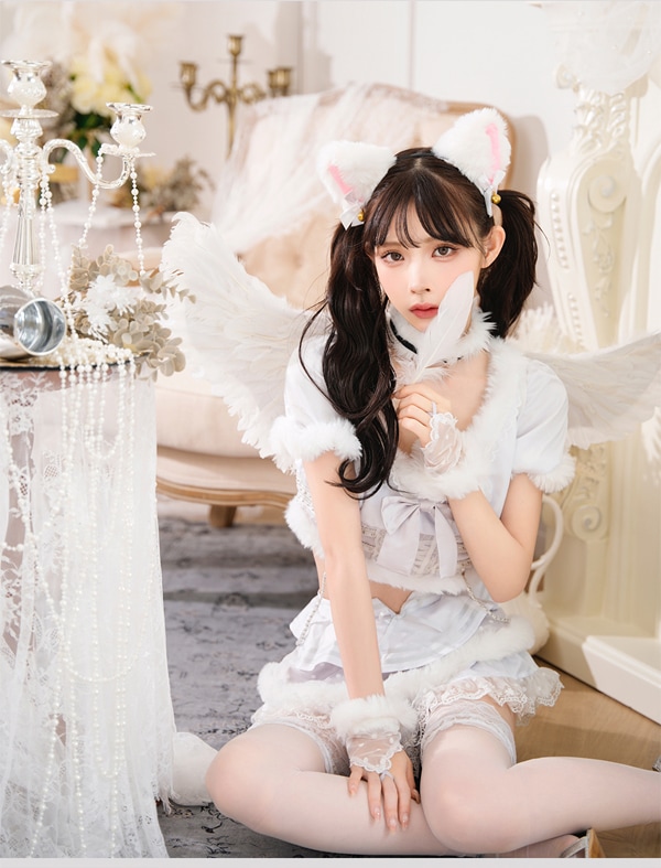 即日発送】ドーリーキティエンジェル《ハロウィンコスプレ8点セット