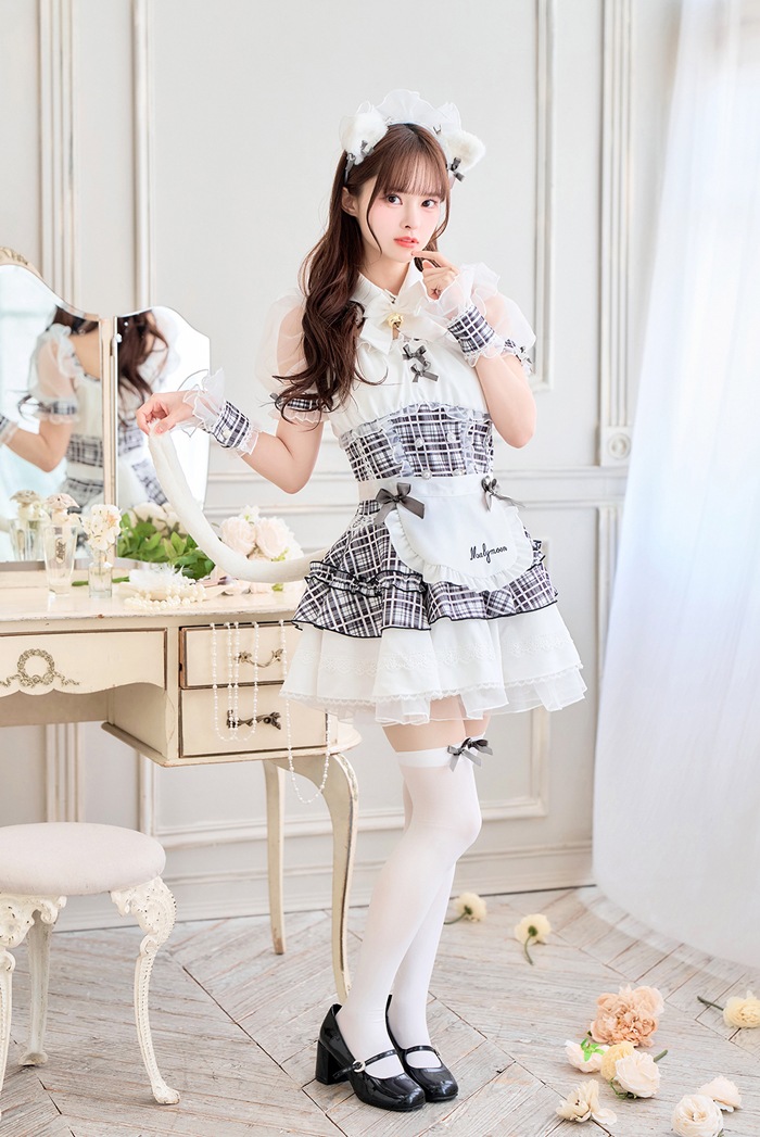 即日発送】【藤咲凪着用】ロイヤルチェックキティメイド《オリジナル