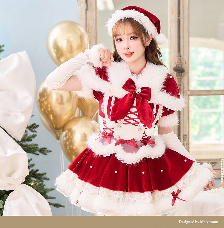 1～3営業日で発送】ベルベットフルールパールサンタ《クリスマス