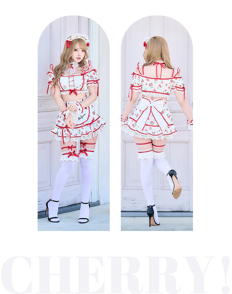 即日発送】ホイップチェリーデザートメイド《オリジナルコスプレ8点