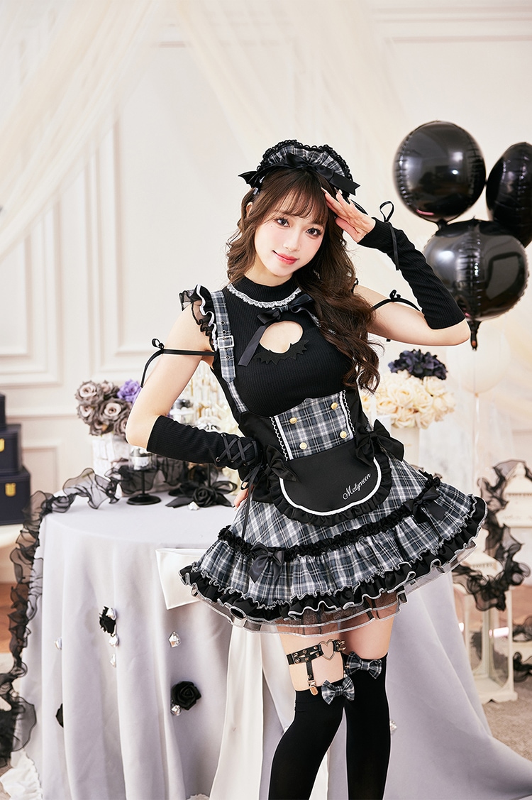 即日発送】ガーリーロックサキュバスメイド《ハロウィンコスプレ11点