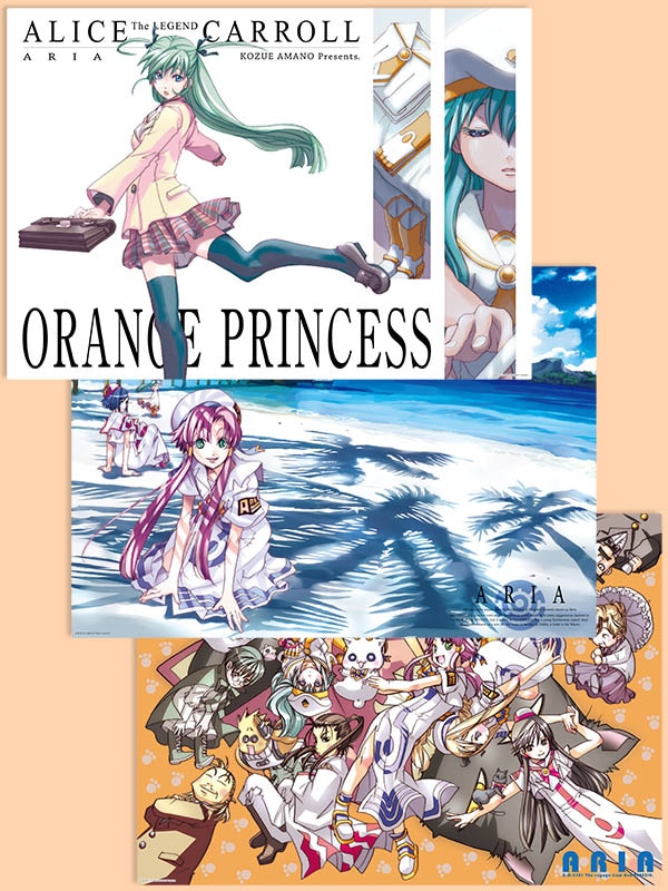 The CREPUSCOLO】ARIA 原作クリアポスターセットA【A3サイズ3枚組