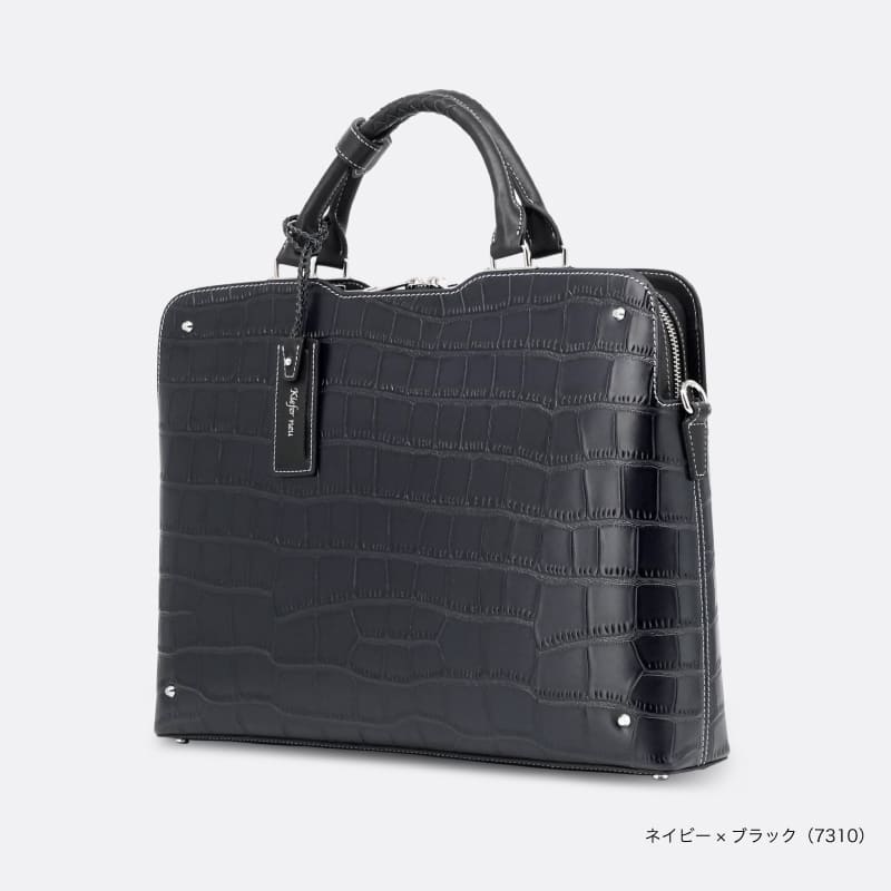 kiefer neu ブリーフケース クロコダイル型押し エンボス 男女兼用