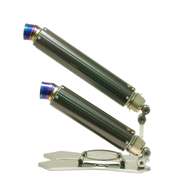 Mv83【カーボン／ヒートエンド】汎用サイレンサー（サーキットスポーツ