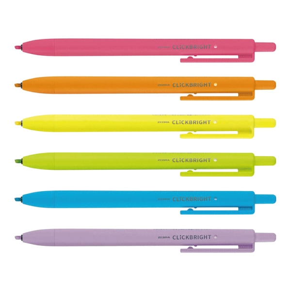 ZEBRA ゼブラ] ノック式蛍光マーカーペン CLiCKBRIGHT＜クリック