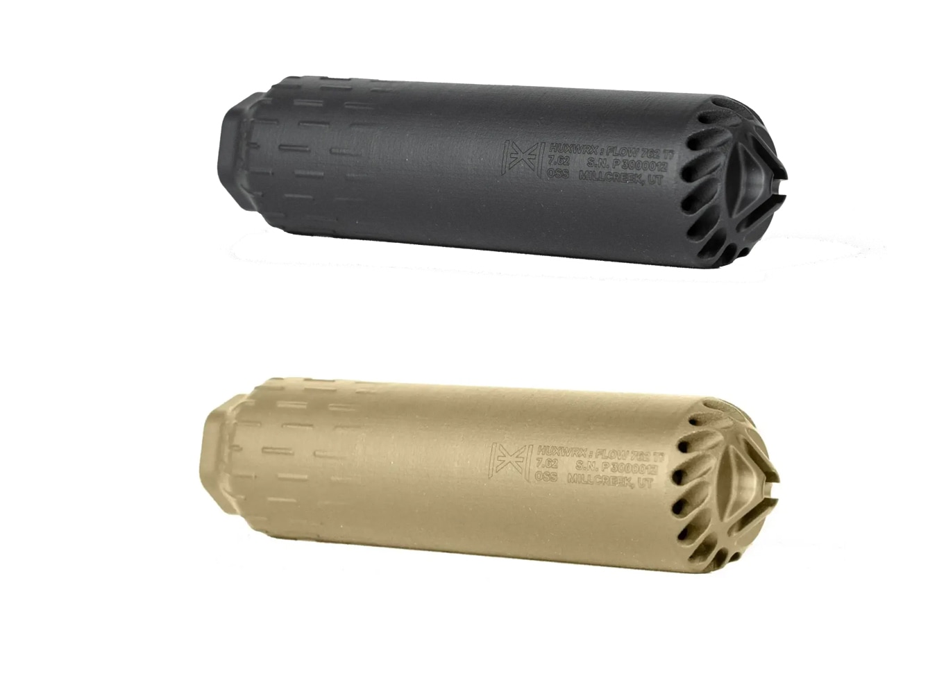 HUXWRX FLOW 762ti type silencer【CRAZY BEAN 3Dプリンティング