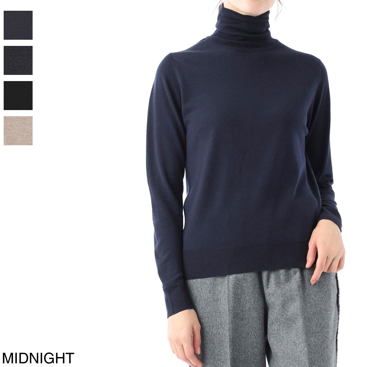 アウトレット】JOHN SMEDLEY ジョンスメドレー タートルネック ニット