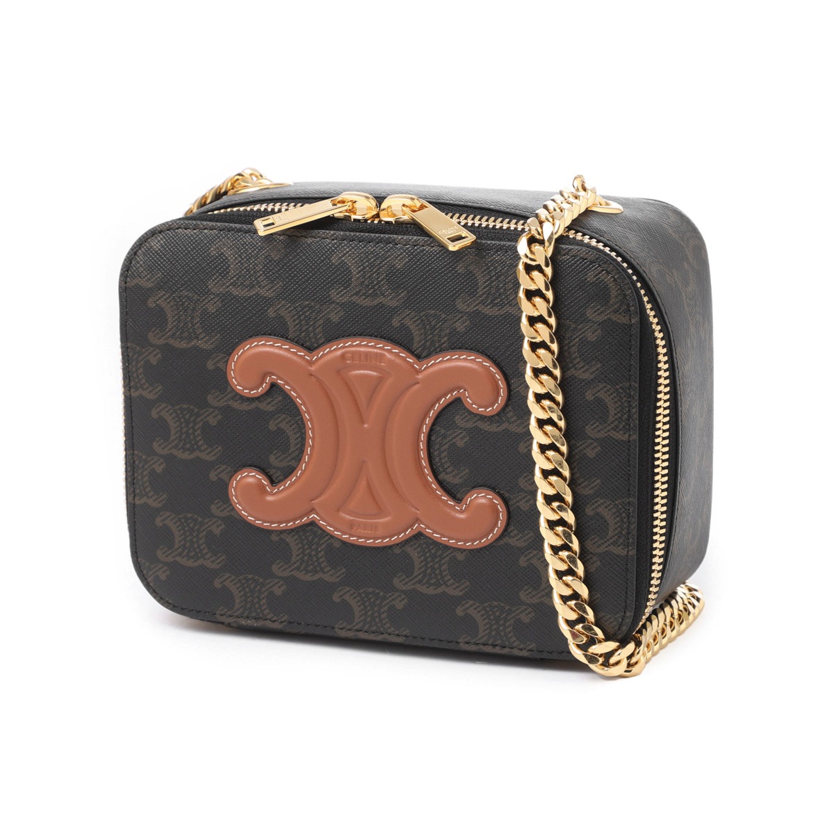 CELINE セリーヌ ショルダーバッグ/チェーンボックス キュイル