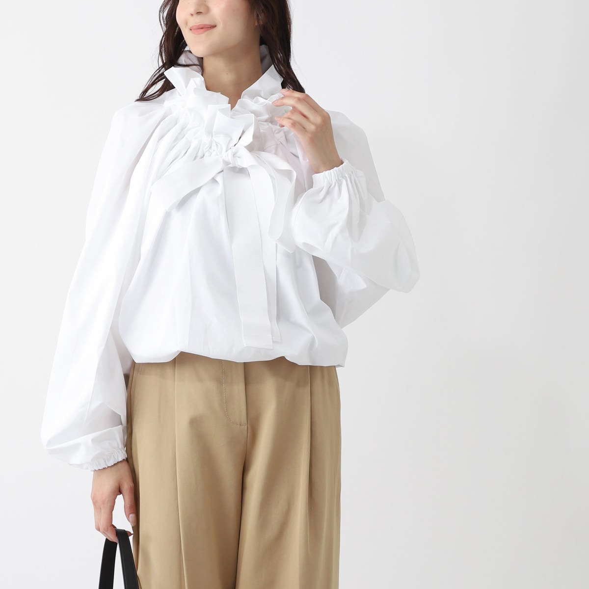 アウトレット】【ラスト1点】Patou パトゥ ブラウス/GG LONG SLEEVES