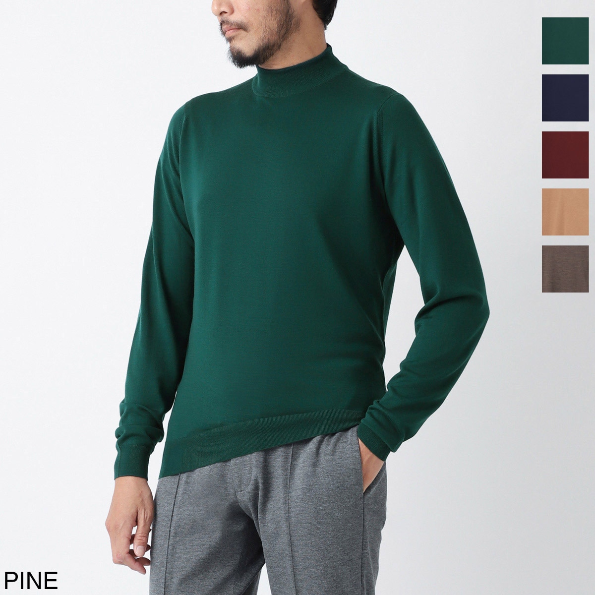 JOHN SMEDLEY ジョンスメドレー モックネック ニット/HARCOURT