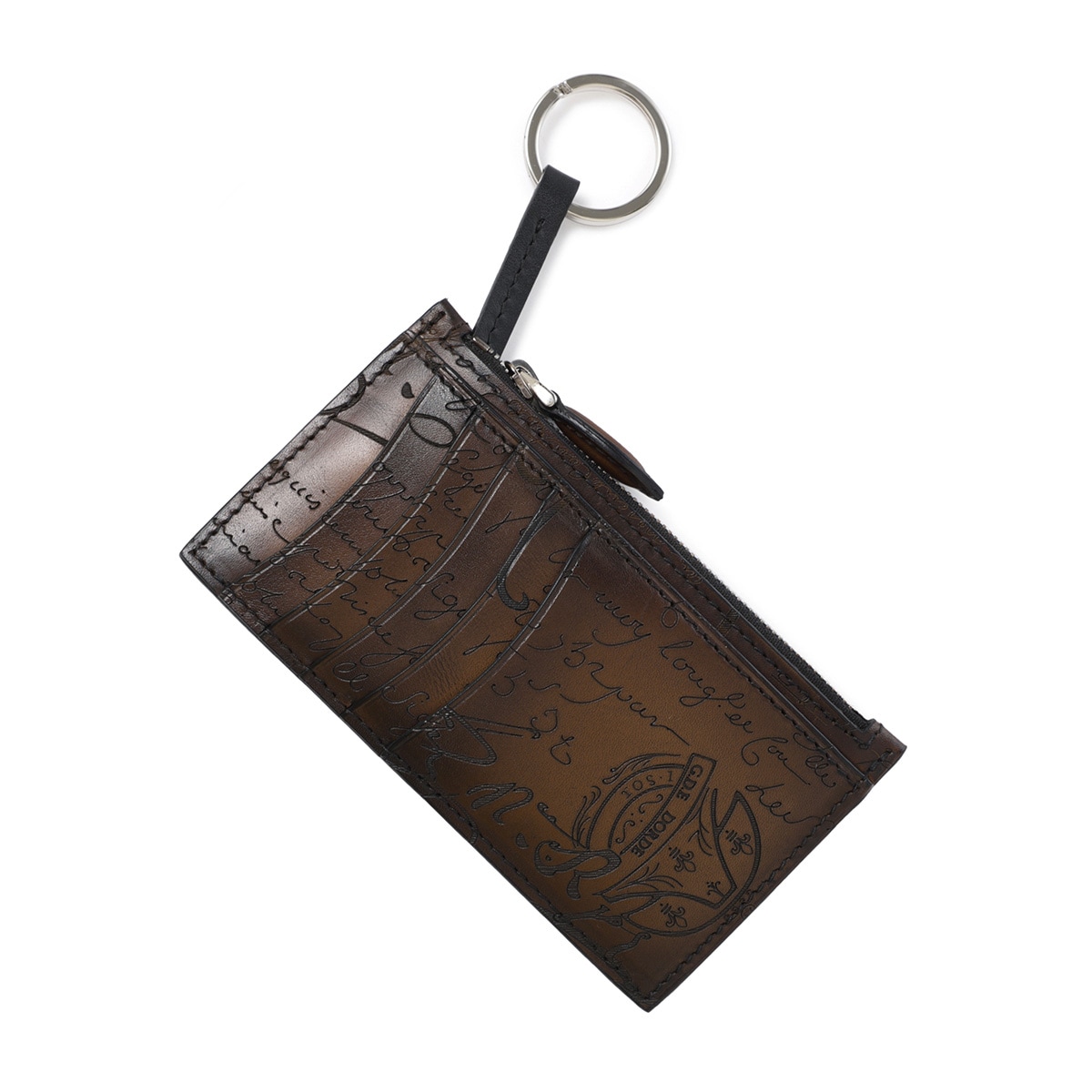 BERLUTI ベルルッティ キーリング付き カードケース/KOA MAXI SCRITTO