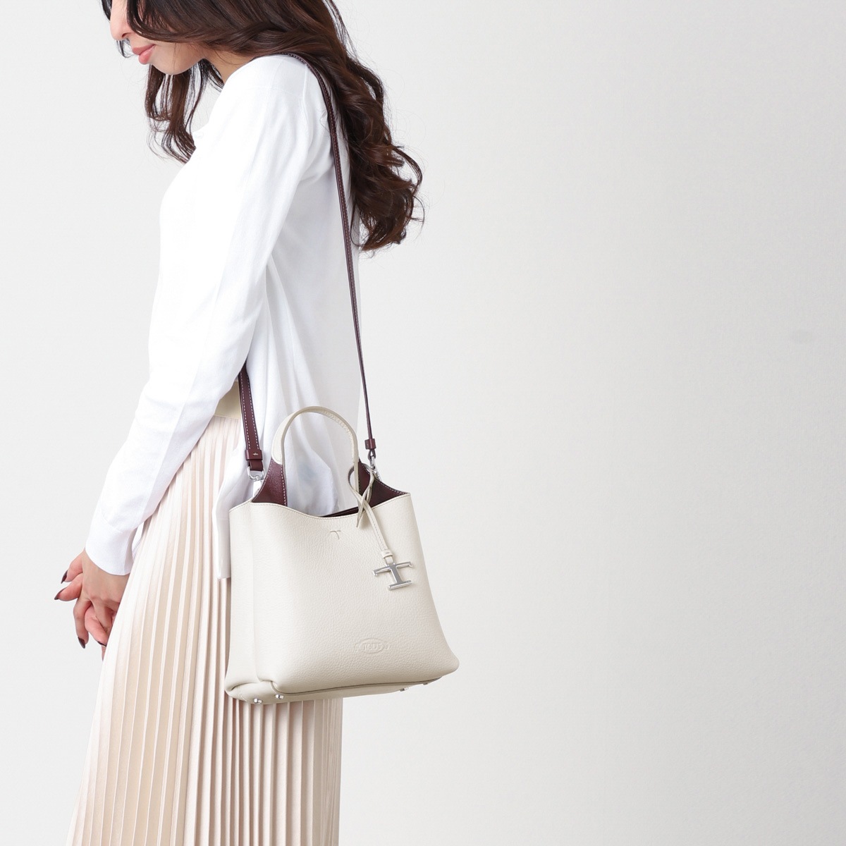 TODS トッズ ハンドバッグ 2WAY/ショルダーバッグ/FLORIDA DOUBLE MINI