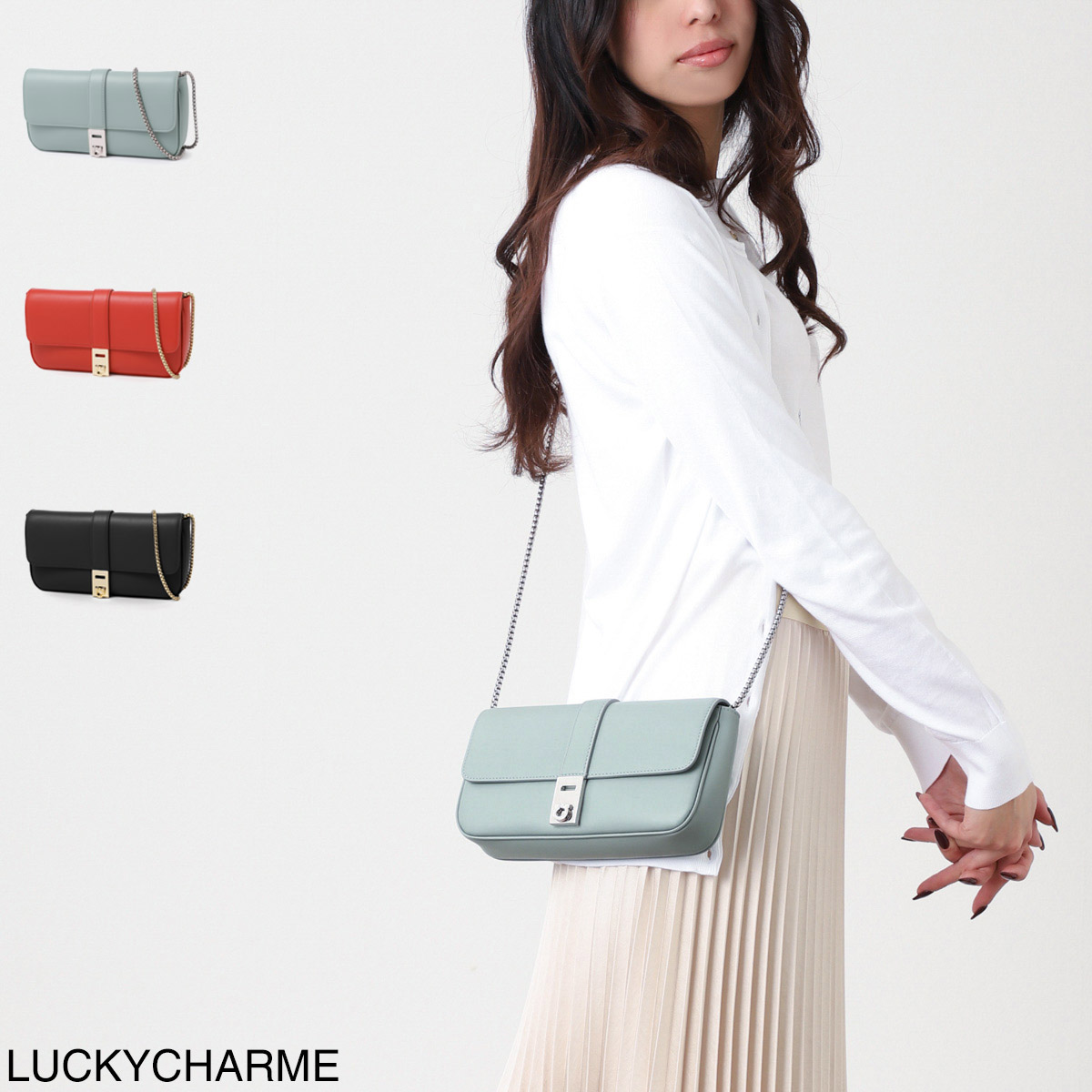 FERRAGAMO フェラガモ ミニバッグ/チェーンウォレット/ARCH MINI BAG