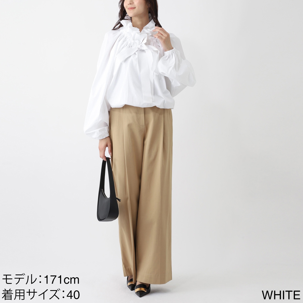 アウトレット】【ラスト1点】Patou パトゥ ブラウス/GG LONG SLEEVES