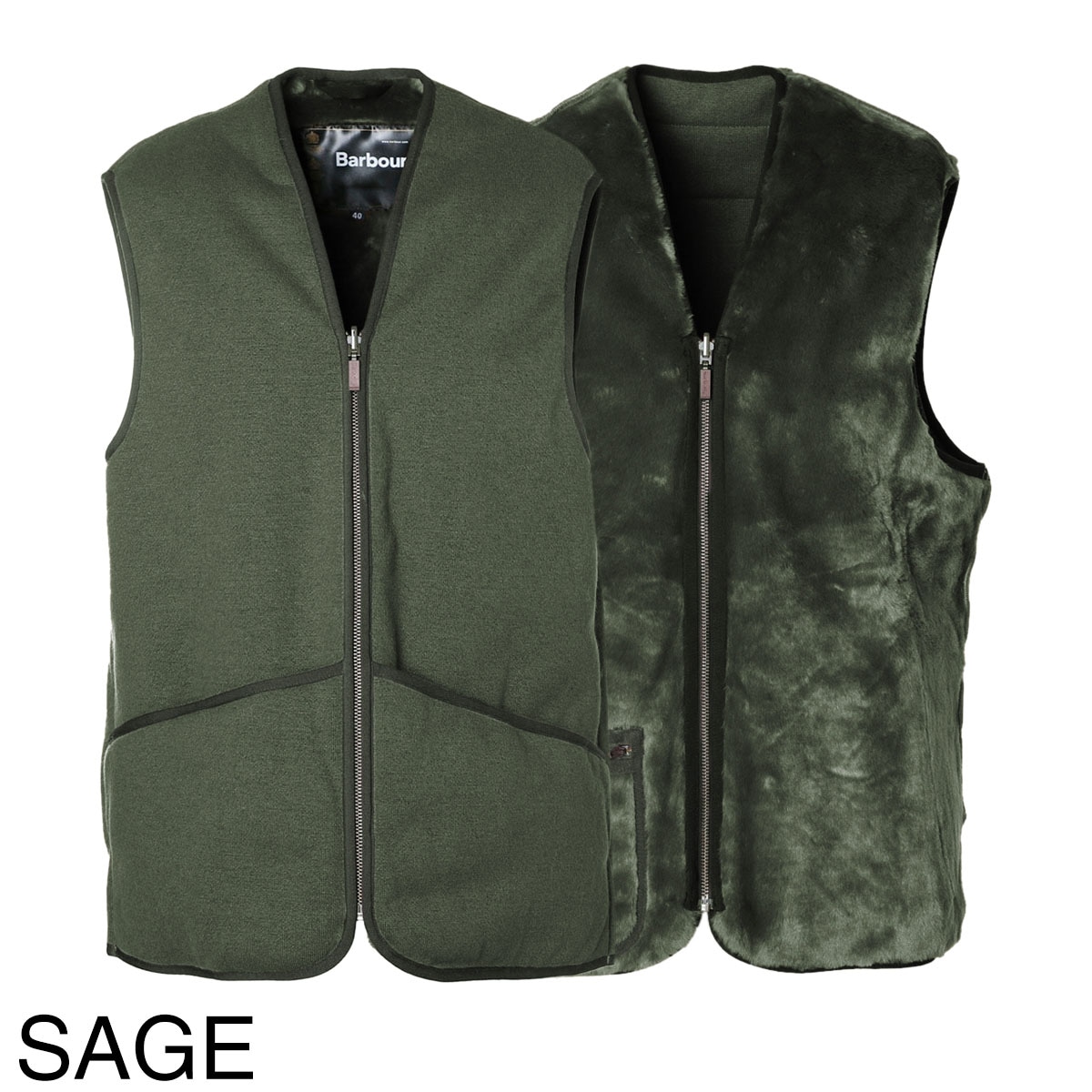 Barbour バブアー ベスト/ジレ/WARM PILE WAISTCOAT ZIP-IN LINER