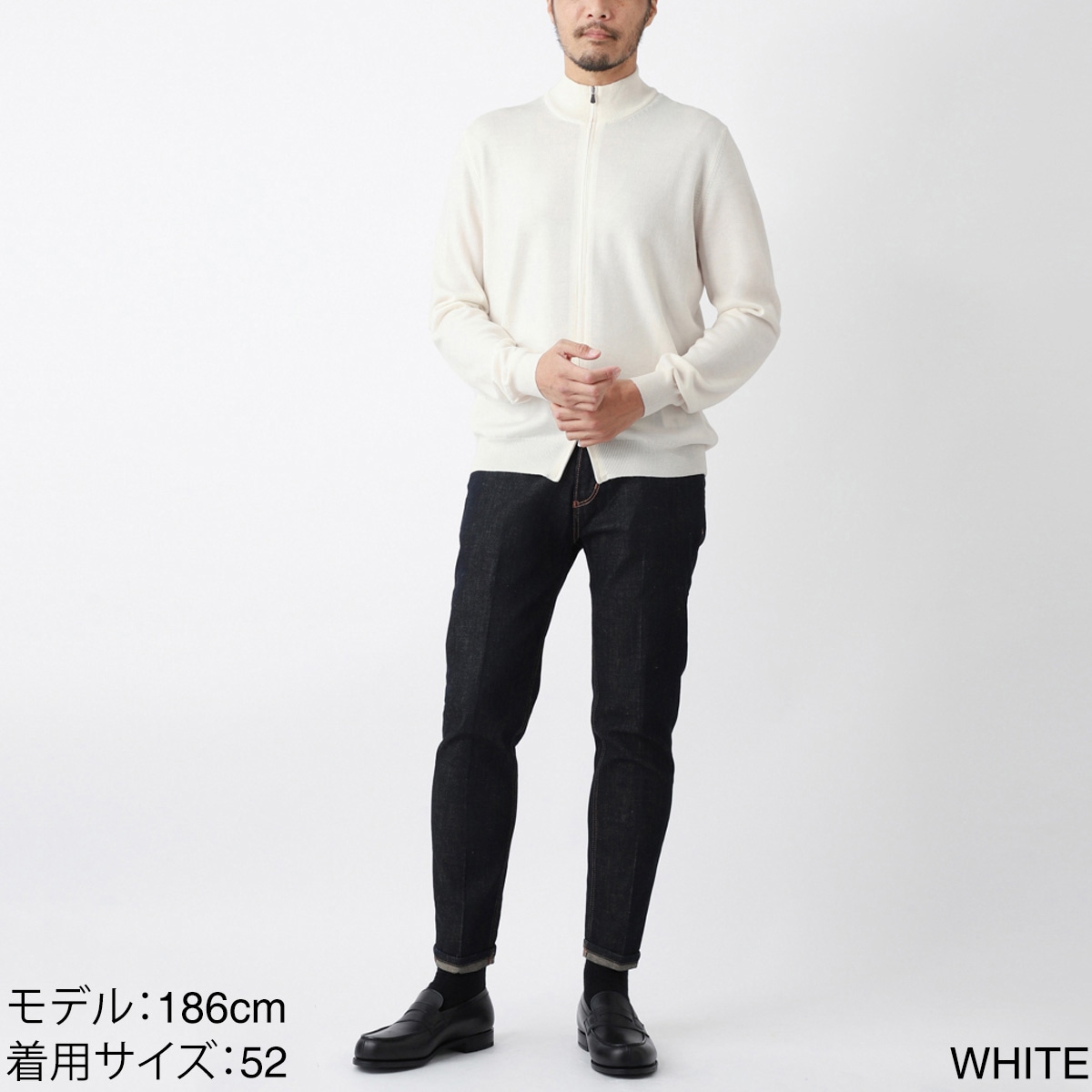 Gran Sasso グランサッソ ジップアップニットカーディガン/ドライバー