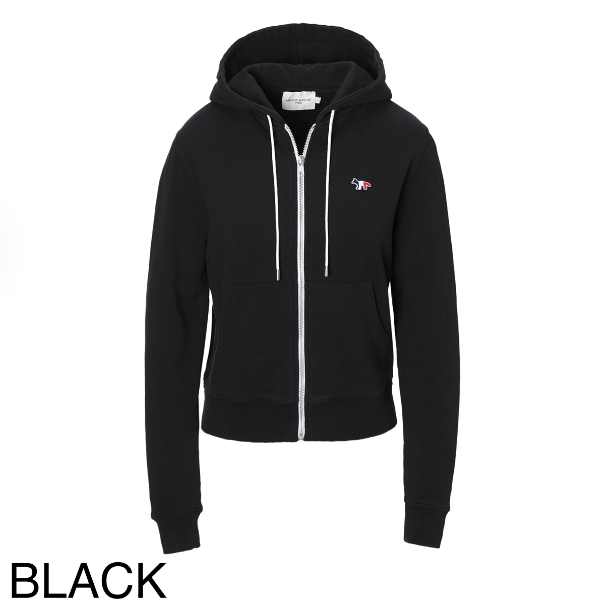 MAISON KITSUNE メゾンキツネ ジップアップパーカ/TRICOLOR FOX PATCH