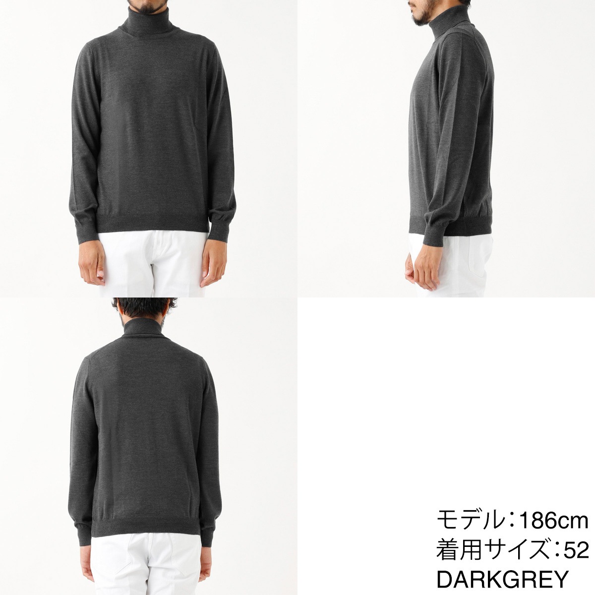 Gran Sasso グランサッソ タートルネックニット/CICLISTA M/L【大きい