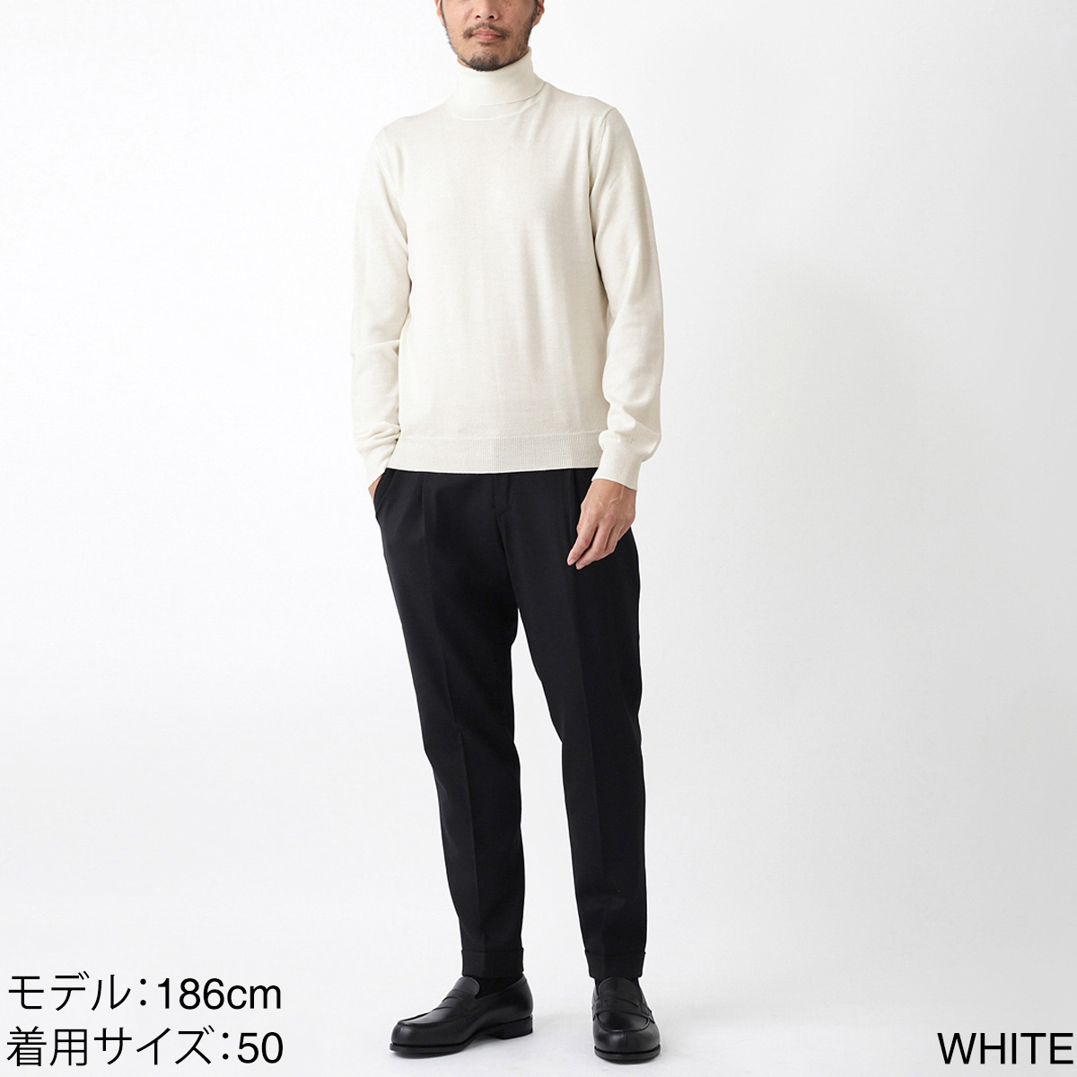 Gran Sasso グランサッソ タートルネックニット/CICLISTA M/L【大きい