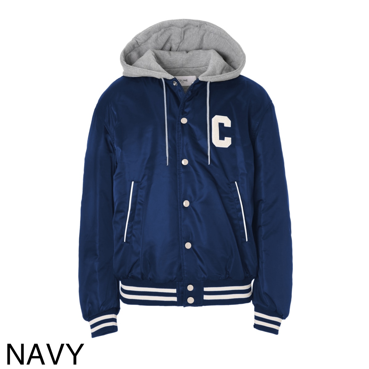 アウトレット】CELINE セリーヌ 中綿入りフーデッドブルゾン/OVERSIZED