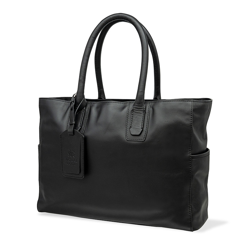 レザートートバッグメンズ 本革 ブラック黒 ビジネス CROSBY-II