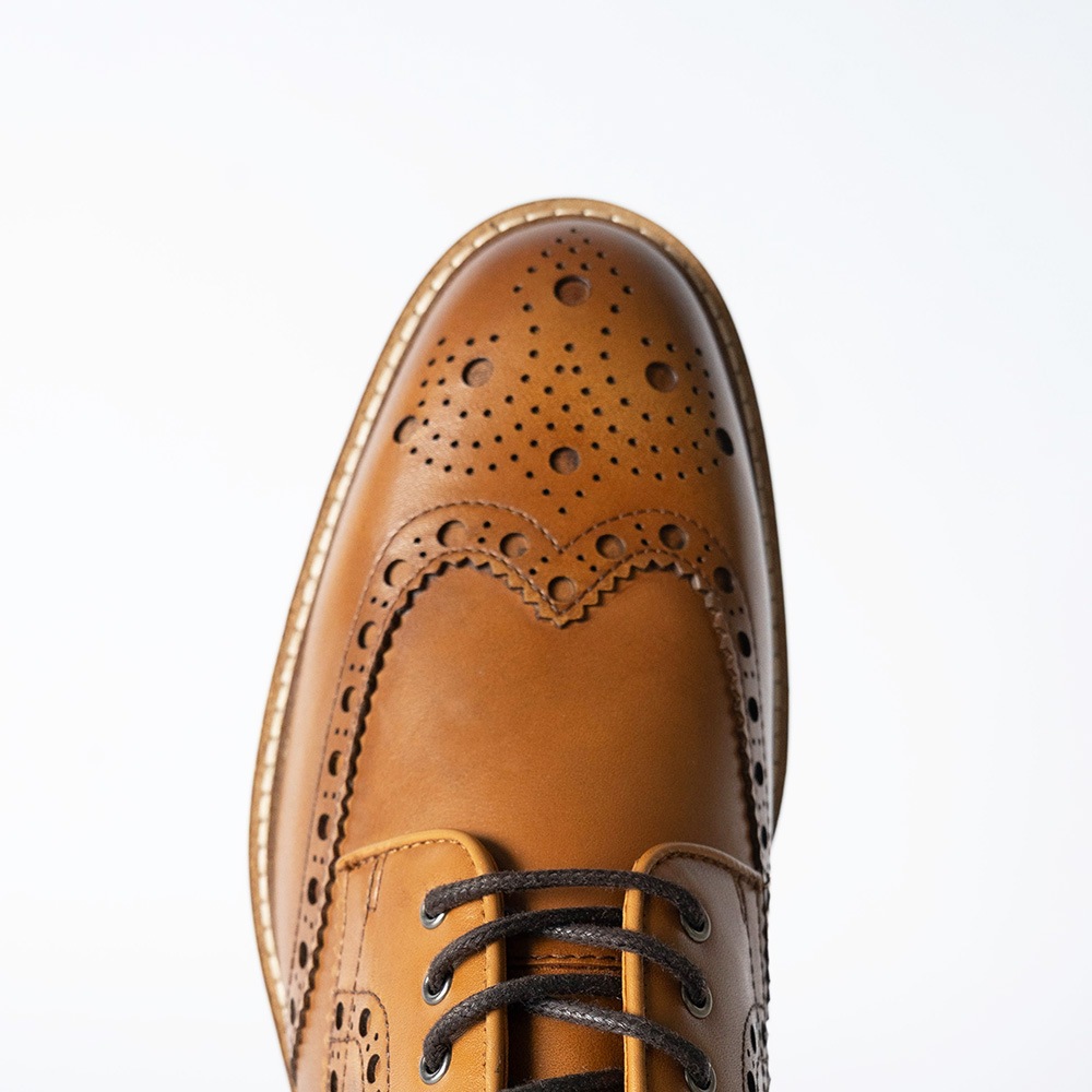 ウイングチップ メンズシューズ 革靴 HACKNEY OAK 外羽根 オーク