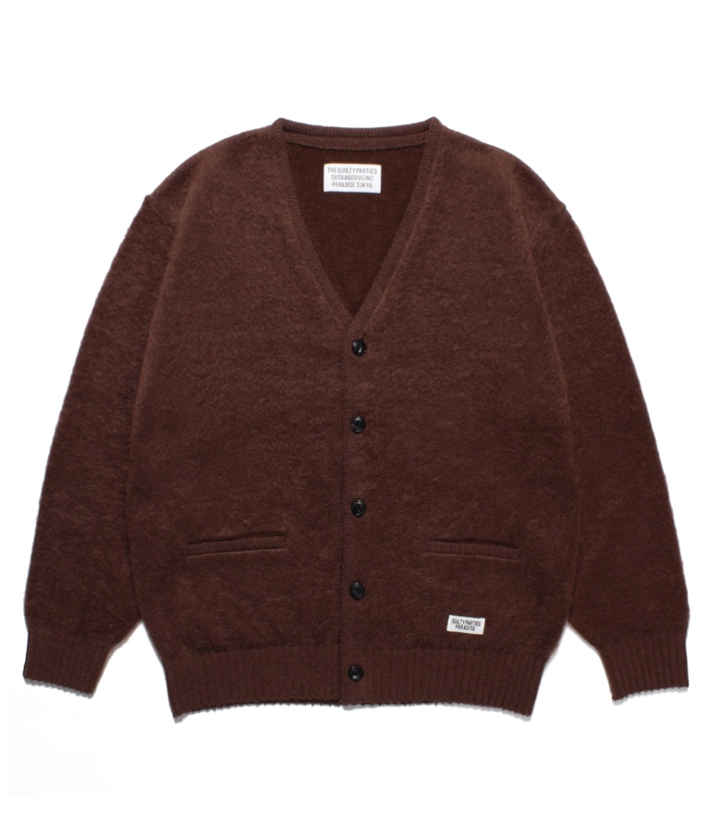 MOHAIR CARDIGAN【BROWN】｜WACKO MARIA｜MELTING POT（正規取扱店・通販）