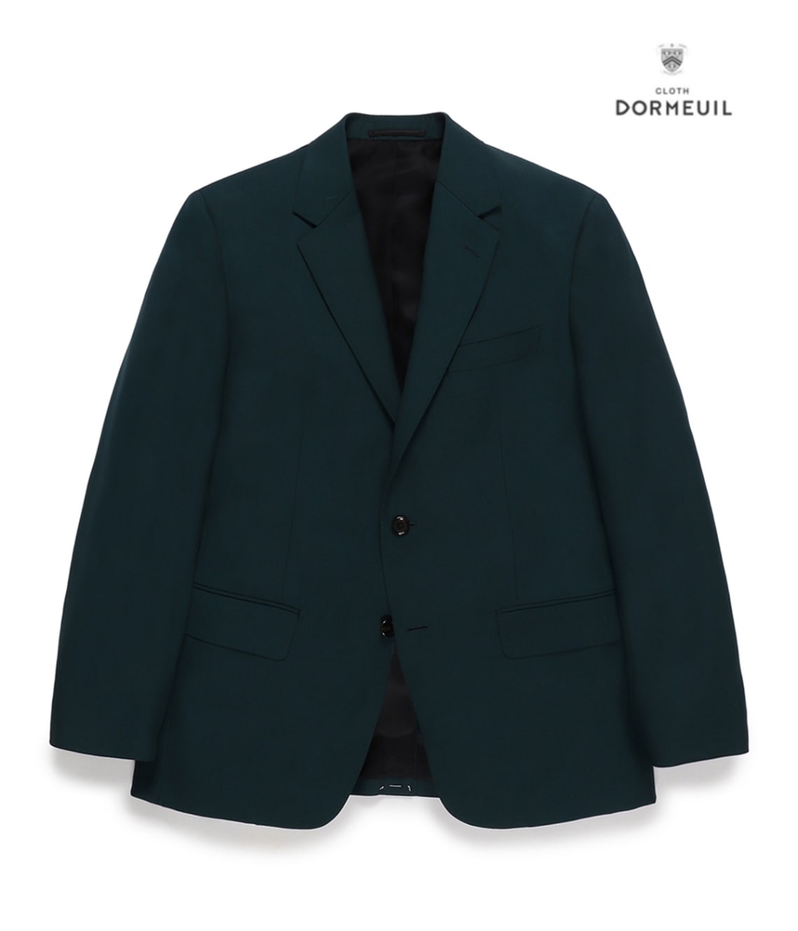 DORMEUIL / SINGLE BREASTED JACKET (TYPE-6)【DARK TURQUOISE
