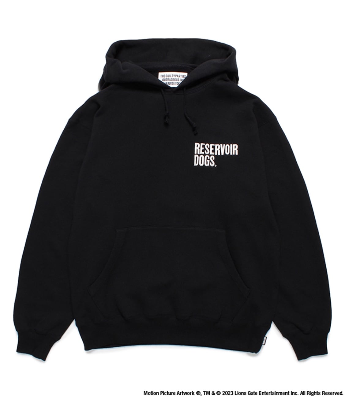 RESERVOIR DOGS / MIDDLE WEIGHT PULLOVER HOODED SWEAT SHIRT【BLACK