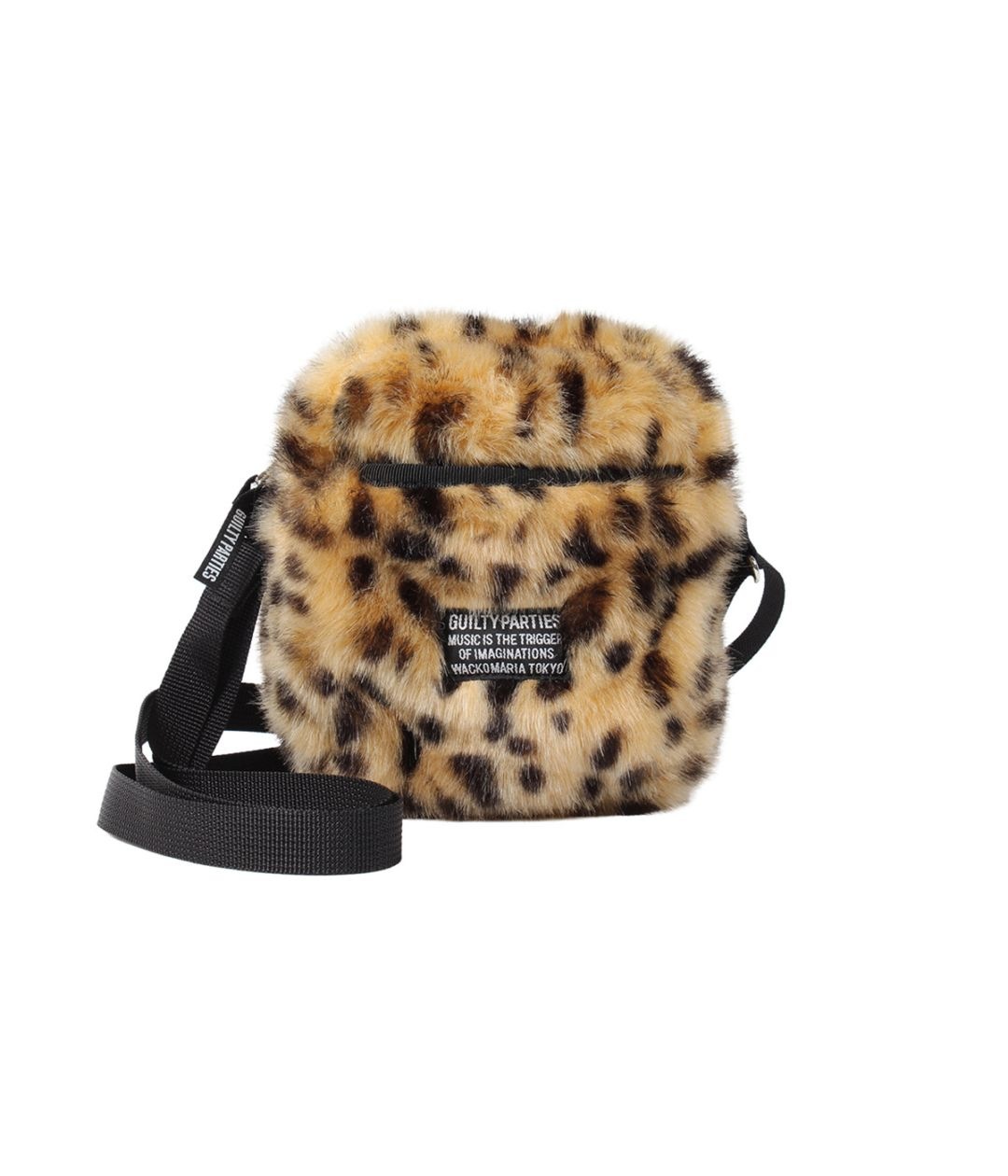 SPEAK EASY / LEOPARD FAUX FUR SHOULDER MINI BAG【BEIGE】｜WACKO