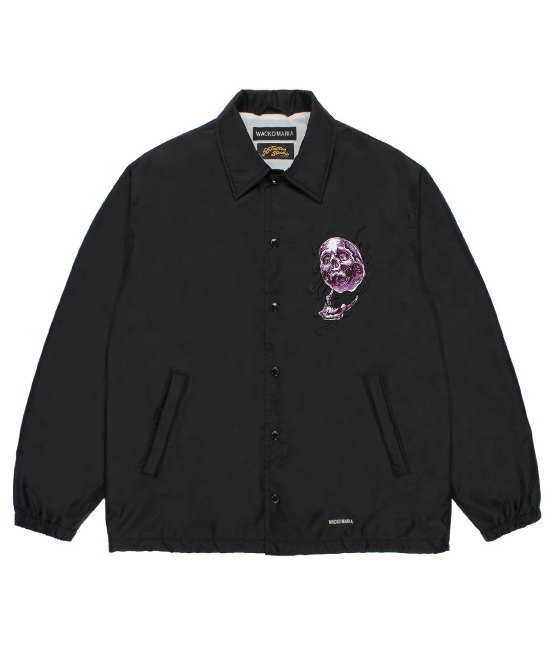 56 TATTOO STUDIO / COACH JACKET【BLACK】｜WACKO MARIA｜MELTING POT