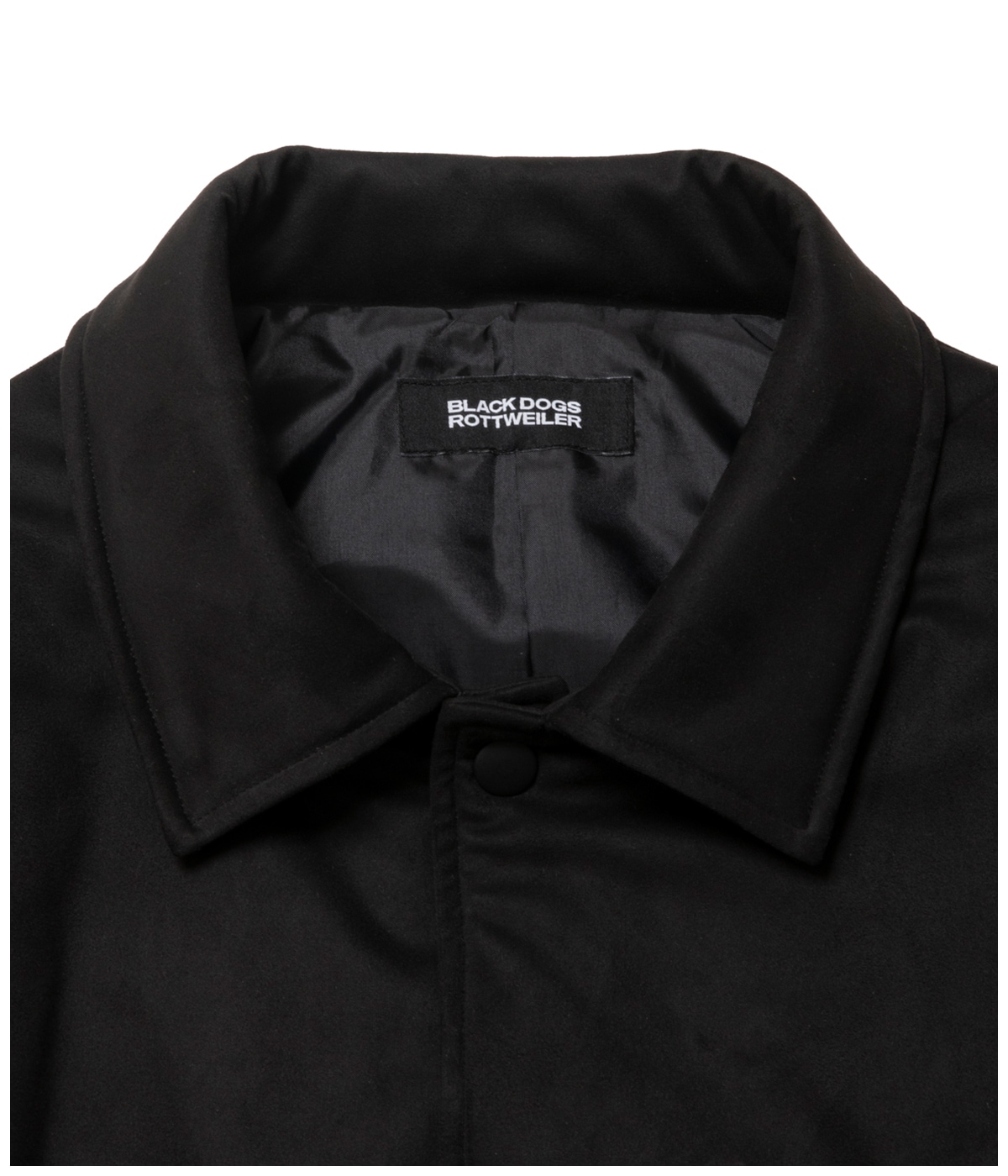 R9 F.SUEDE COACH JACKET【BLACK】｜ROTTWEILER｜MELTING POT（正規